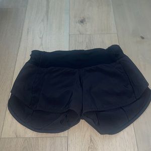 Black Lululemon Speed Up Shorts